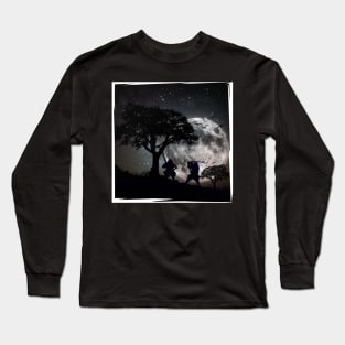 Full Moon Duel: A Battle of Honor and Skill Long Sleeve T-Shirt